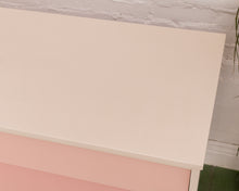 Load image into Gallery viewer, Louvered Drawer Pink Ombré Chest of Drawers