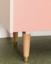 Load image into Gallery viewer, Louvered Drawer Pink Ombré Chest of Drawers
