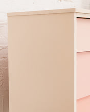 Load image into Gallery viewer, Louvered Drawer Pink Ombré Chest of Drawers