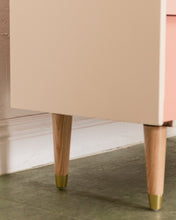 Load image into Gallery viewer, Louvered Drawer Pink Ombré Chest of Drawers