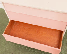 Load image into Gallery viewer, Louvered Drawer Pink Ombré Chest of Drawers