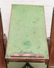 Load image into Gallery viewer, Antique Camera Stand Height Adjustable Cast Iron and Wood