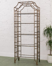 Load image into Gallery viewer, Hollywood Regency Asian Shelf