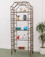 Load image into Gallery viewer, Hollywood Regency Asian Shelf