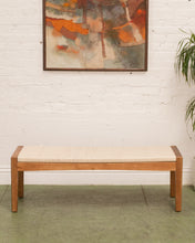 Load image into Gallery viewer, Teak Woven Rope Bench