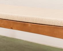 Load image into Gallery viewer, Teak Woven Rope Bench