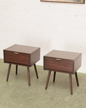 Load image into Gallery viewer, Pair of Slat Nightstands