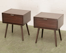 Load image into Gallery viewer, Pair of Slat Nightstands