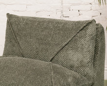 Load image into Gallery viewer, Stitched Green Chair and Ottoman