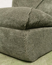 Load image into Gallery viewer, Stitched Green Chair and Ottoman