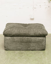 Load image into Gallery viewer, Stitched Green Chair and Ottoman
