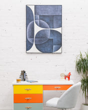 Load image into Gallery viewer, Blue and White Abstract