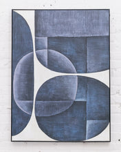 Load image into Gallery viewer, Blue and White Abstract
