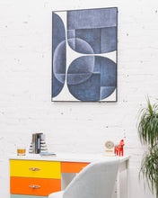 Load image into Gallery viewer, Blue and White Abstract