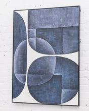 Load image into Gallery viewer, Blue and White Abstract