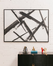 Load image into Gallery viewer, Black and White Modernist Abstract