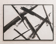 Load image into Gallery viewer, Black and White Modernist Abstract