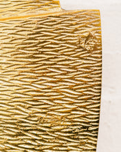 Load image into Gallery viewer, Deco Hammered Gold Metal Mirror