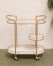 Load image into Gallery viewer, Faux Marble Bar Cart