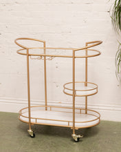Load image into Gallery viewer, Faux Marble Bar Cart