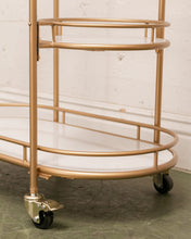 Load image into Gallery viewer, Faux Marble Bar Cart
