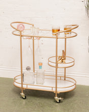 Load image into Gallery viewer, Faux Marble Bar Cart