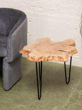 Load image into Gallery viewer, Burlwood Acacia Side Table