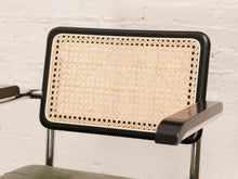 Load image into Gallery viewer, Green and Black Rattan Office Chair