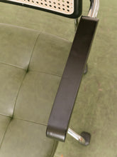 Load image into Gallery viewer, Green and Black Rattan Office Chair