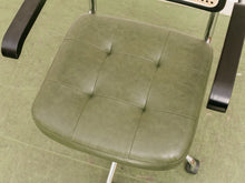 Load image into Gallery viewer, Green and Black Rattan Office Chair