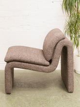 Load image into Gallery viewer, Brown Sculptural Lounge Chair
