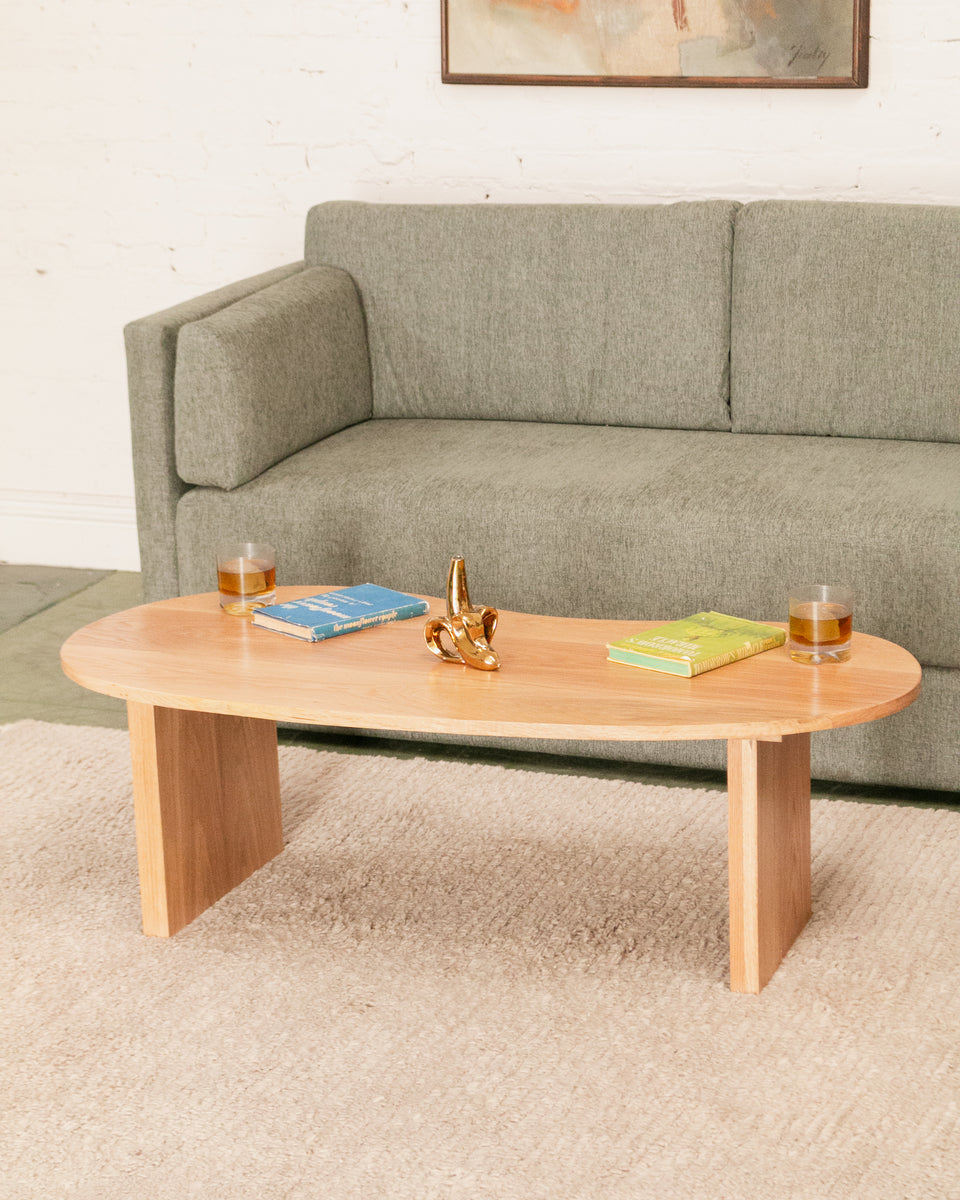 Solid Oak Amoeba Coffee Table – Sunbeam Vintage