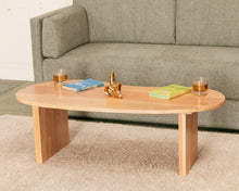 Load image into Gallery viewer, Solid Oak Amoeba Coffee Table