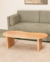 Load image into Gallery viewer, Solid Oak Amoeba Coffee Table