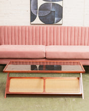 Load image into Gallery viewer, Glass Magazine Coffee Table