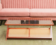 Load image into Gallery viewer, Glass Magazine Coffee Table