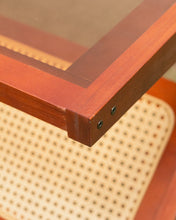 Load image into Gallery viewer, Glass Magazine Coffee Table