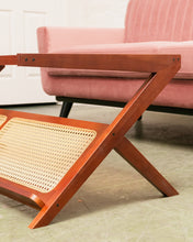 Load image into Gallery viewer, Glass Magazine Coffee Table