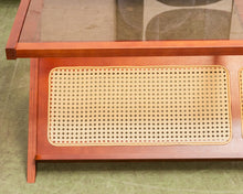 Load image into Gallery viewer, Glass Magazine Coffee Table
