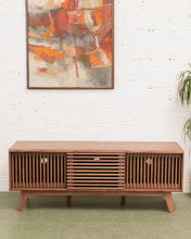 Load image into Gallery viewer, Axel Slat Credenza Media Stand
