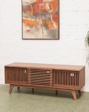 Load image into Gallery viewer, Axel Slat Credenza Media Stand