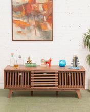 Load image into Gallery viewer, Axel Slat Credenza Media Stand
