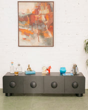 Load image into Gallery viewer, Cecilia Low Profile Media Stand in Black
