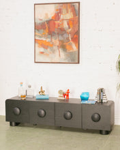 Load image into Gallery viewer, Cecilia Low Profile Media Stand in Black