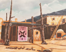 Load image into Gallery viewer, Native American Oil Painting Signed by Kochie