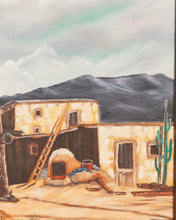 Load image into Gallery viewer, Native American Oil Painting Signed by Kochie