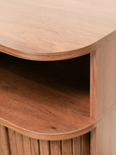 Load image into Gallery viewer, Single Two Tier Tambour Door End Table/Nightstand