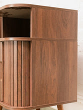 Load image into Gallery viewer, Single Two Tier Tambour Door End Table/Nightstand