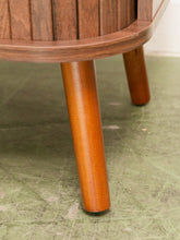 Load image into Gallery viewer, Single Two Tier Tambour Door End Table/Nightstand