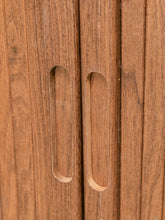 Load image into Gallery viewer, Single Two Tier Tambour Door End Table/Nightstand